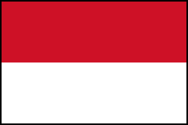 Icon of the Indonesian flag.