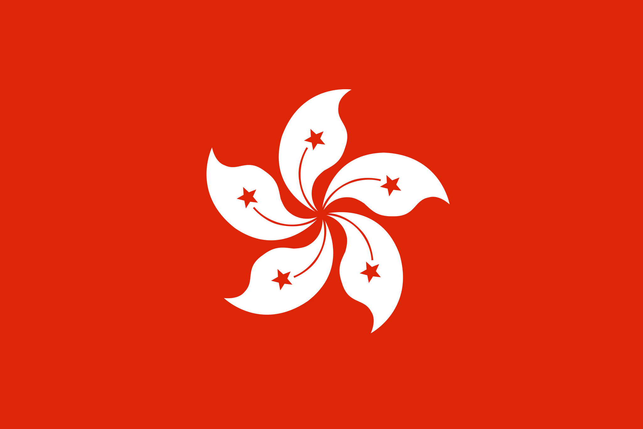 Icon of Hong Kong flag.