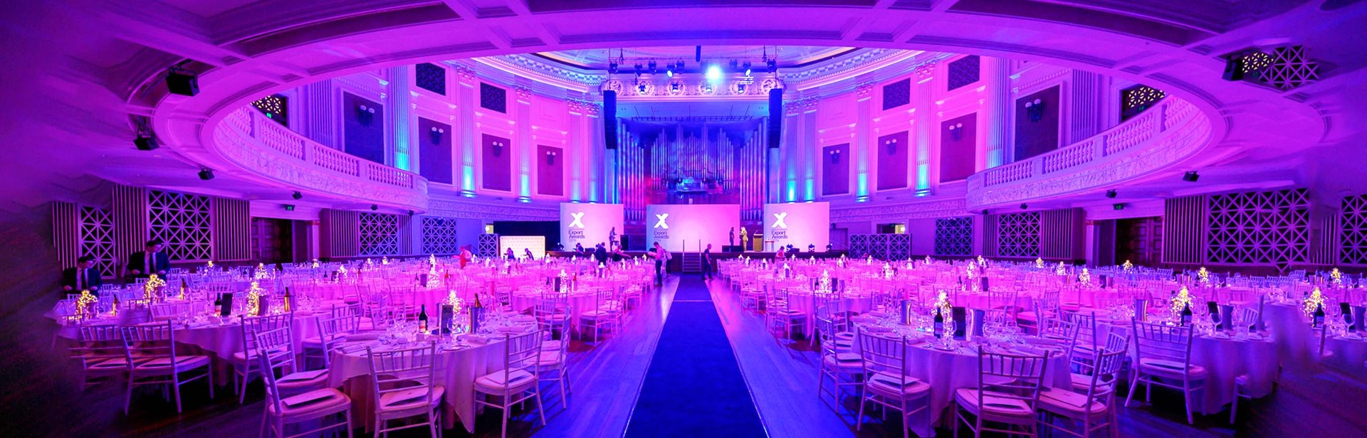 Town hall main dining for the Premier of Queensland's Export Awards
