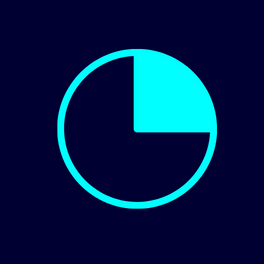 Icon of pie chart illustrating 25%.