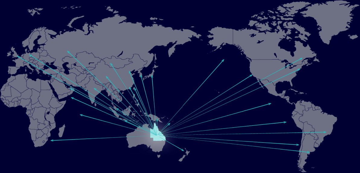 Queensland World Map