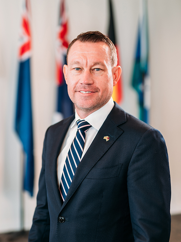 Headshot of Justin McGowan, Chief Executive Officer.