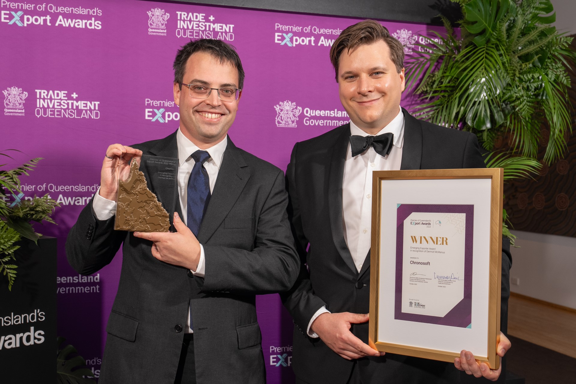 Chronosoft at the Premier of Queensland's Export Awards