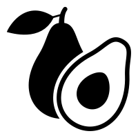 Icon of avocado.