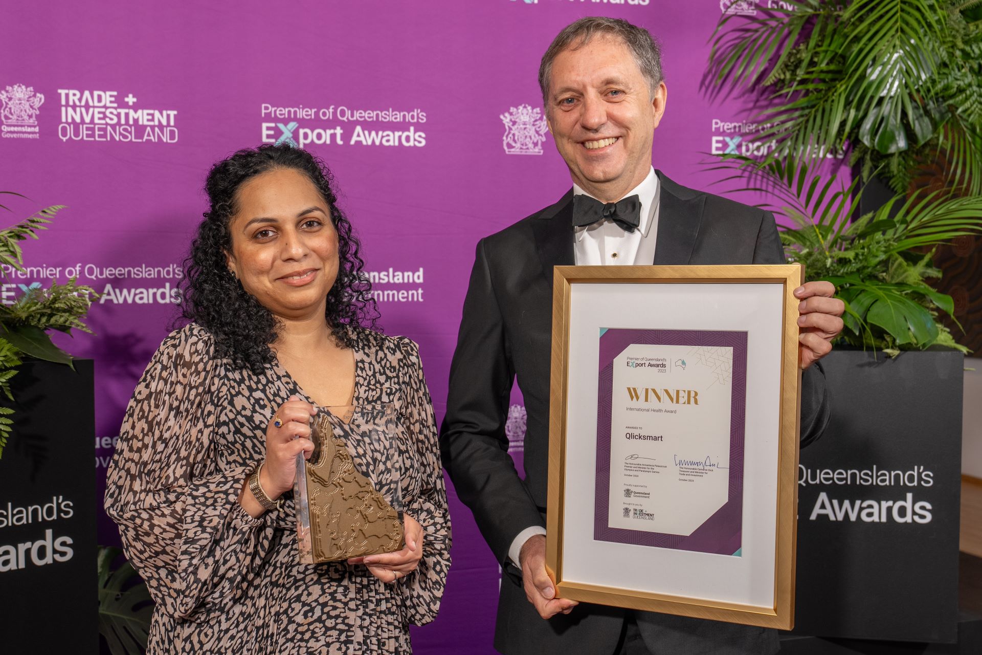 Qlicksmart General Manager Dr. Chamindika Konara and Director Dr. Michael Sinnott