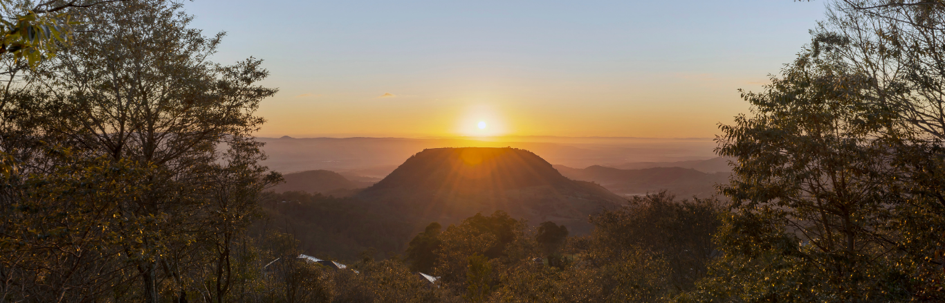 Sunrise at Table Top Mountain, Toowoomba